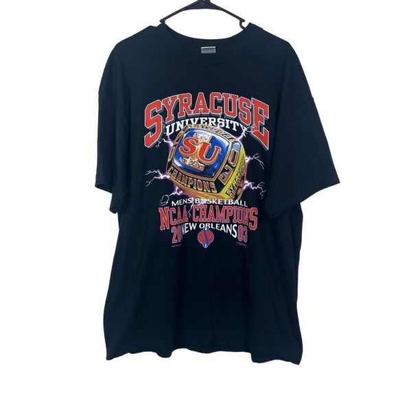 Syracuse University Vintage 2003 NCAA Champions New Orleans Graphic T-Shirt XL - Picture 1 of 9